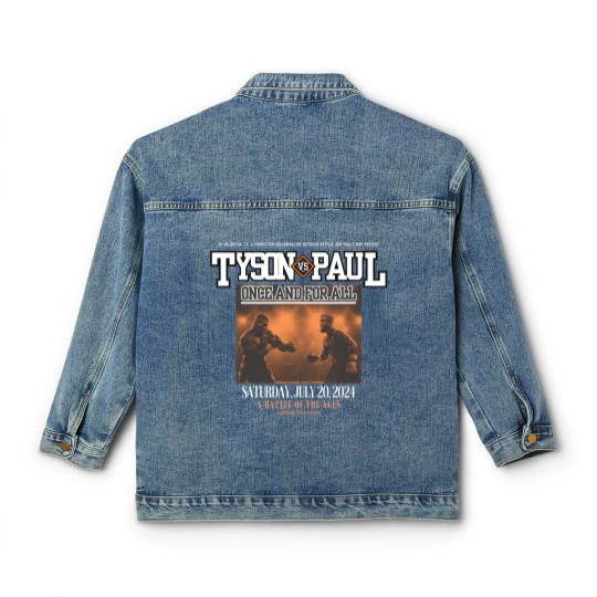 Discover Jake Paul Vs Mike Tyson Boxing Classic Women's Denim Jackets