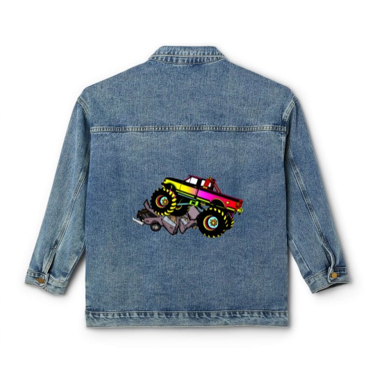 Discover Monster Truck Classic Women's Denim Jackets