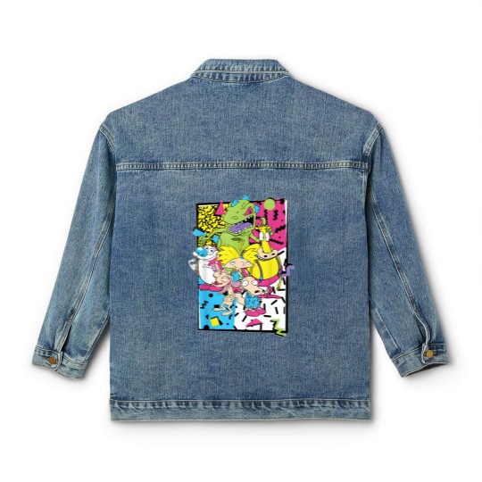 Discover Old School Cartoons 90's Classic Women's Denim Jackets