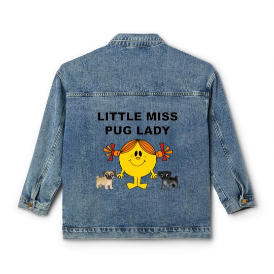 Discover Little Miss Pug Lady Cute Design Classic Women's Denim Jackets