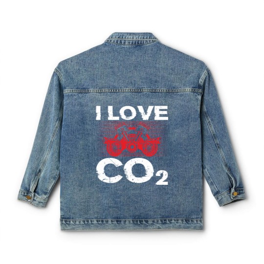 Discover I Love CO2 I Love Diesel Tuning Tuner Classic Women's Denim Jackets