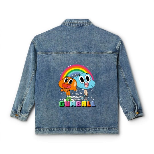 Discover CN The Amazing World Of Gumball Darwin Rainbo 0464 Classic Women's Denim Jackets