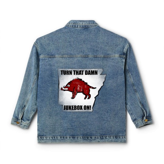 Discover Distressed Turn that Damn Jukebox On Classic Women's Denim Jackets