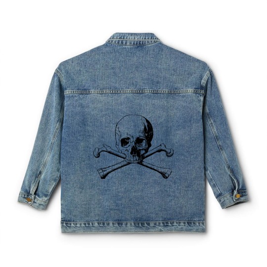 Discover Skull and cross bones Classic Women's Denim Jackets