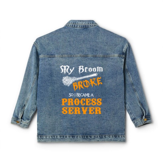 Discover Process Server Classic Women's Denim Jackets