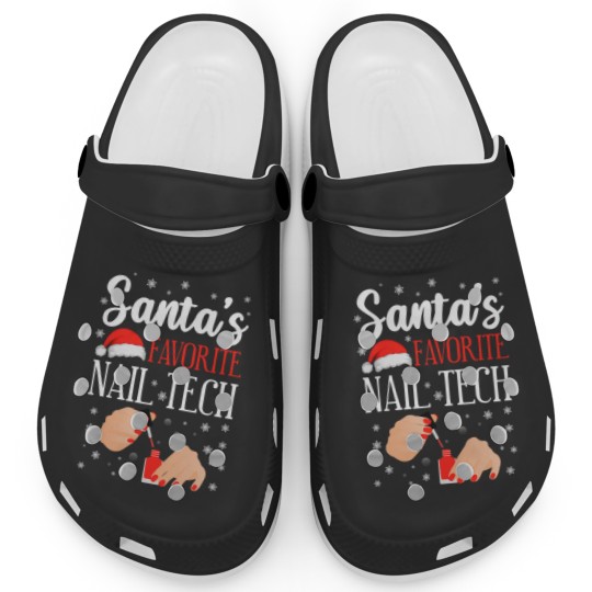 Discover Nail Tech Quote Work Uniform Nail Polish Christmas Clogs