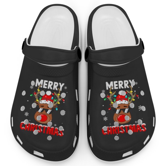 Discover Merry Christmas Reindeer Sunglasses Snow Happy Holiday Clogs