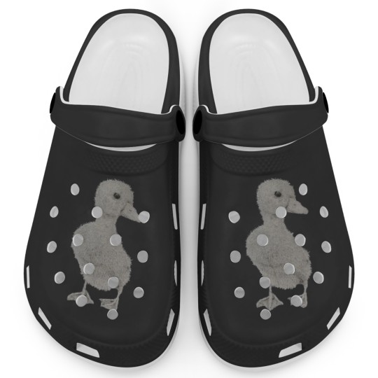 Discover Dotwork Duck Art Print Clogs