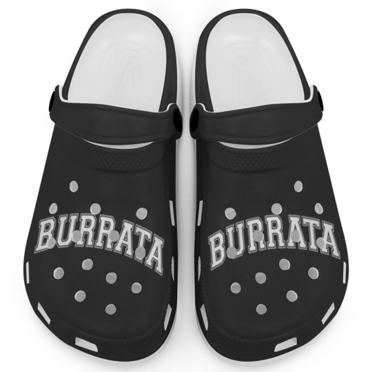Discover burrata university funny food basic Clogs