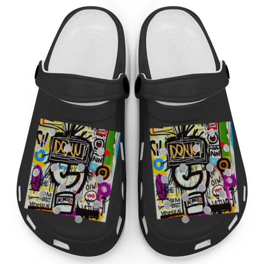 Discover donut grafi art pop design costume kids women men Clogs