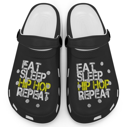 Discover Eat Sleep Hip Hop Repeat Grunge Clogs