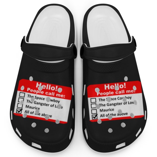 Discover Hello People Call Me - Name Tag Clogs