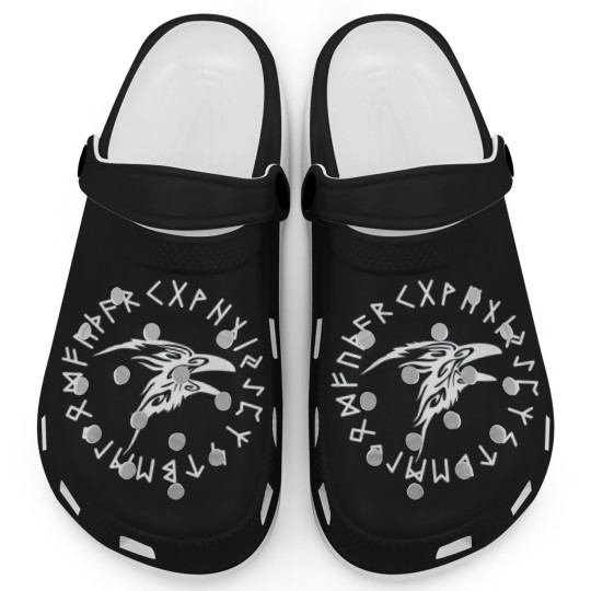 Discover Head Raven Vikings Knots Active Clogs