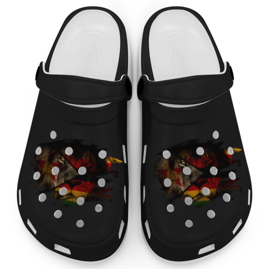 Discover Zimbabwe Lion Flag Clogs