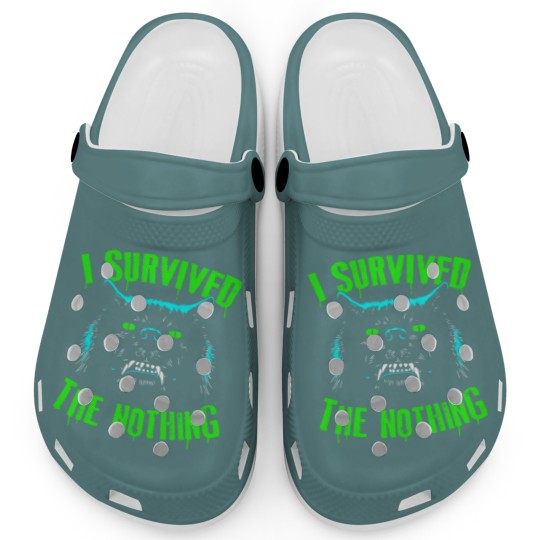Discover Gmork I Survived The Nothing Neverending Vintage 80s Story Clogs