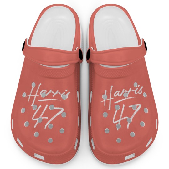 Discover Kamala Harris 47 Feminine Script for President Campaign 2024 Clogs