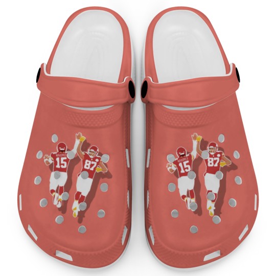 Discover Mahomes and Travis kelce teammate Clogs