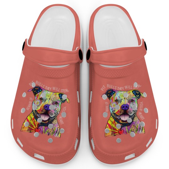 Discover Beware Pitbull They Will Steal Your Heart Clogs, Pit Bull Clogs
