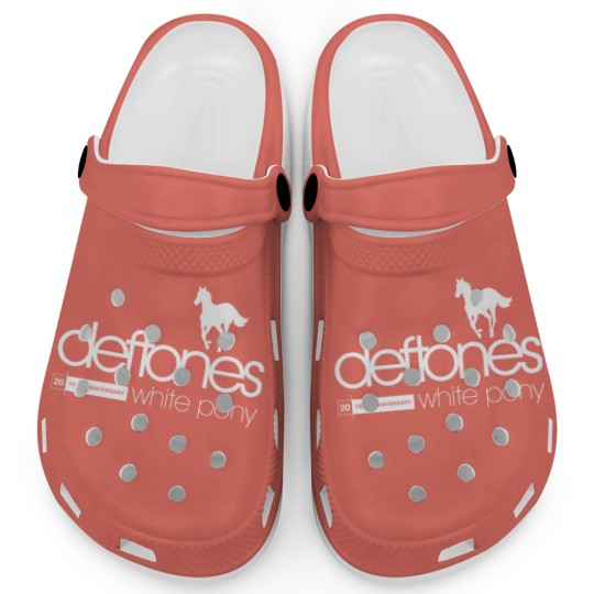 Discover Deftone White Pony 20th Anniversary Clogs