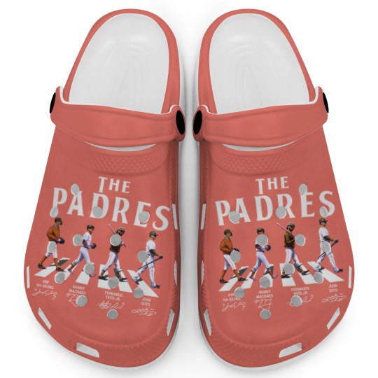 Discover The Padres Walking Abbey Road Signatures Baseball Clogs, Kim Ha-Seong, Manny Machado, FRD Tatis JR.