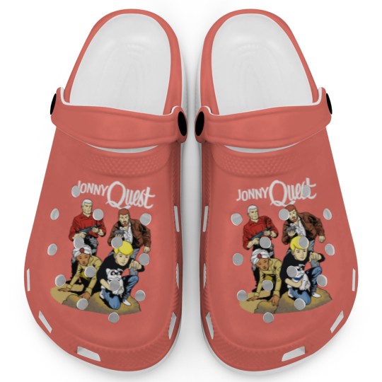 Discover 60s Jonny Quest Tribute with Main Characters Clogs