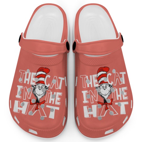 Discover Seuss Geisel Clogs The Cat in stovepipe hat Teacher School Clogs