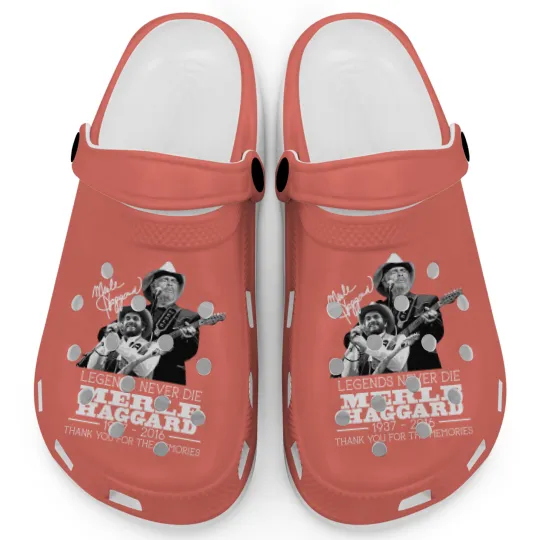 Discover Vintage Merle Haggard Memories Signed Men Clogs