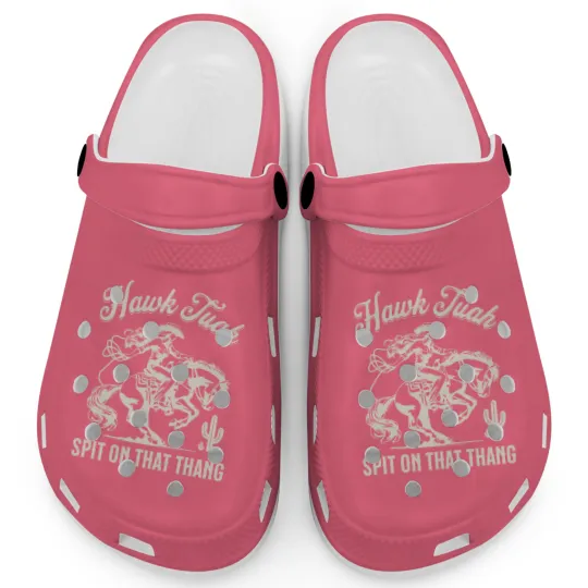 Discover Hawk Tuah Clogs - Humorous Country Meme Design