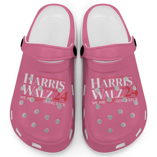 Discover Harris Walz Clogs 2024,We Are Not Going Back Clogs, Kamala Walz Clogs