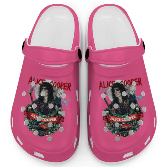 Discover Signature Alice Cooper He's Back Clogs, Alice Cooper Vintage