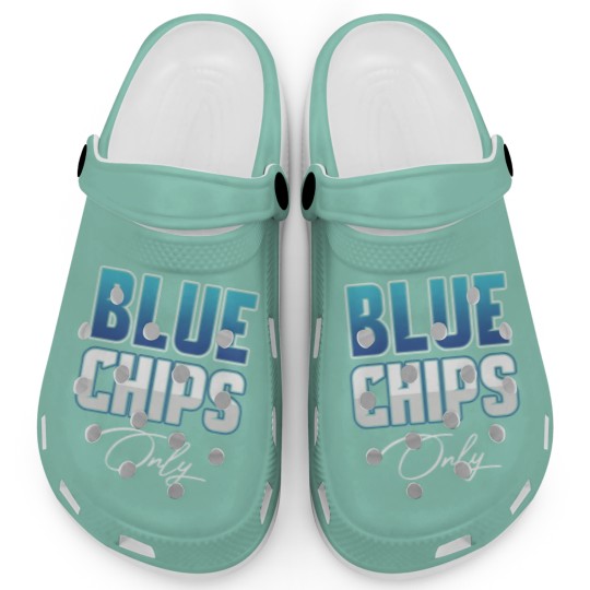 Discover Blue Chips Stocks Trader Business Investment Clogs