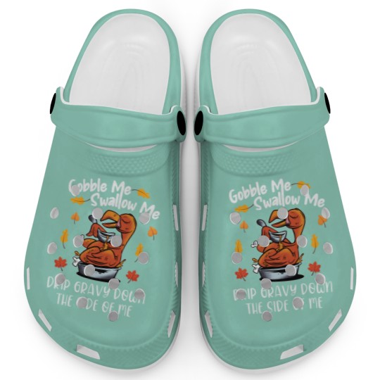 Discover Gobble Me Swallow Me Clogs Funny Turkey Thanksgiving 2021 Clogs