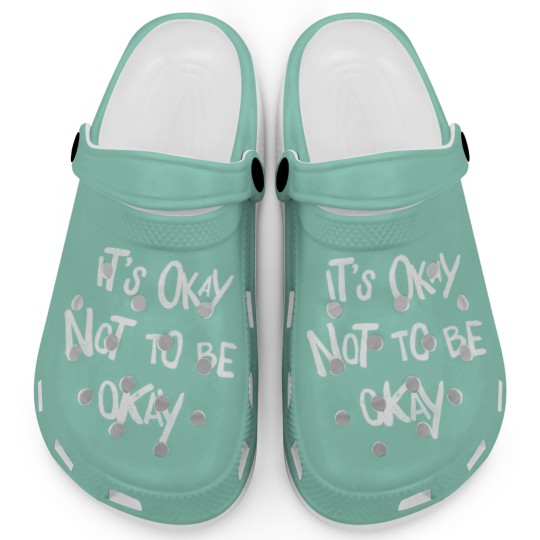 Discover Depression Merch Clogs It's Okay Not To Be Okay