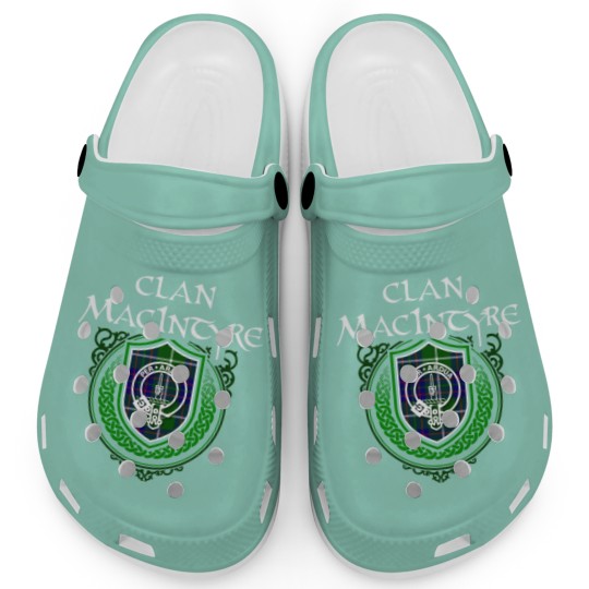 Discover MacIntyre Surname Scottish Clan Tartan Crest Badge Clogs