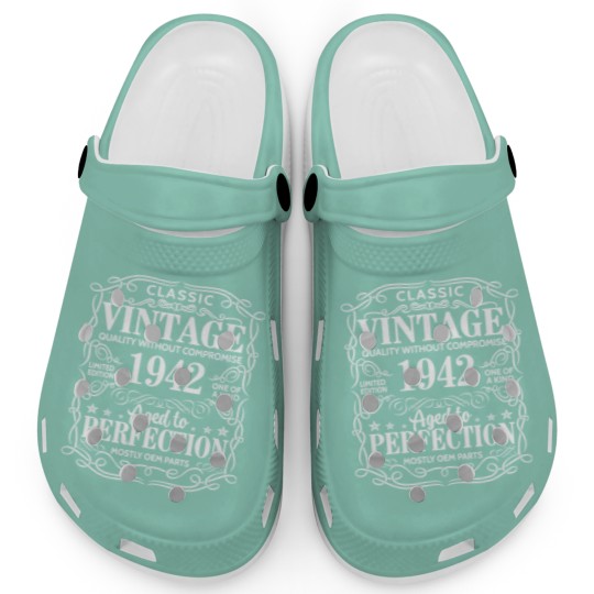 Discover 80th Birthday Vintage Gift Perfection Aged 1942 80 Clogs