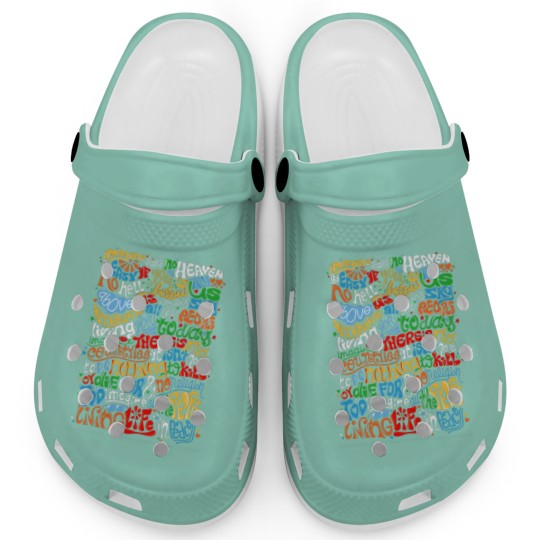 Discover Lennon Imagine Quote Clogs