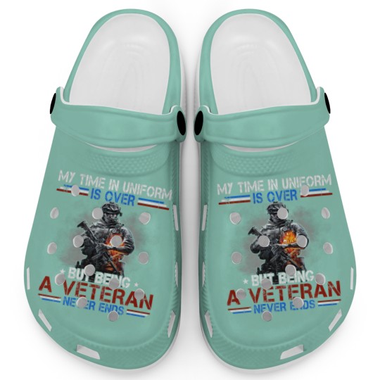 Discover Uniform Is Over But Being A Veteran Never Ends Vet Clogs
