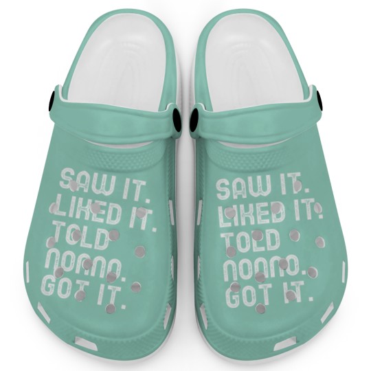 Discover Saw It Liked It Told Nonno Got It Funny Girls Boys Kids 5347 Clogs