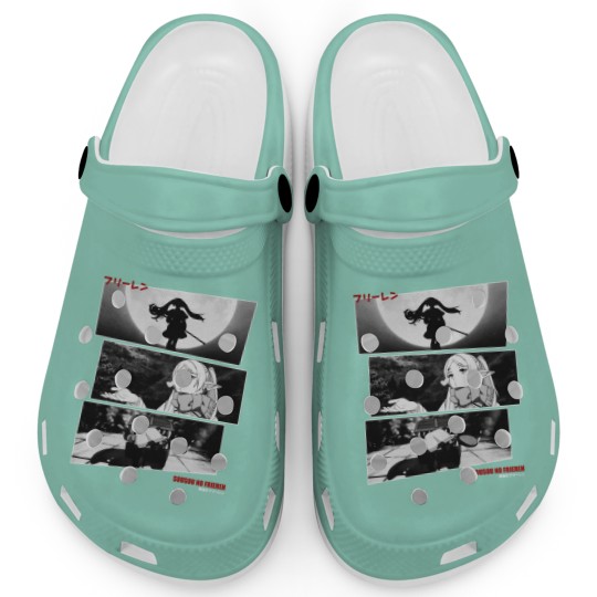 Discover Sousou No Frieren Frieren Halftone Design Clogs