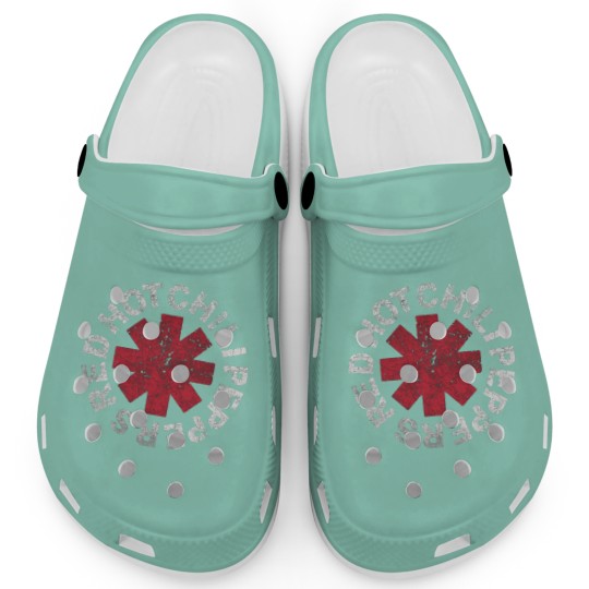 Discover Red Hot Chili Peppers Clogs, Band Clogs Vintage Aesthetic Distressed RHCP Graphic Clogs