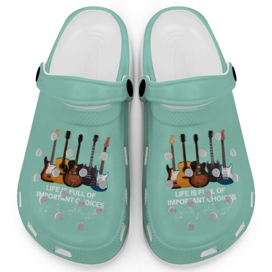 Discover Life Is Full Of Important Choices Guitar Lover Clogs