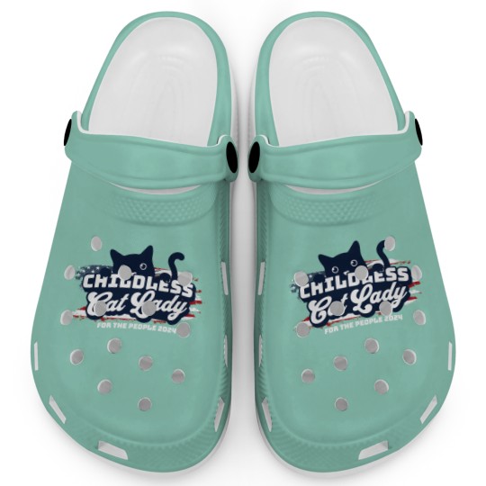 Discover Funny Kamala Harris 2024 Clogs, Childless cat lady Clogs, President Kamala Harris