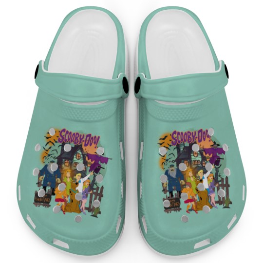 Discover Vintage Spooky Scooby-Doo Clogs: Haunted House