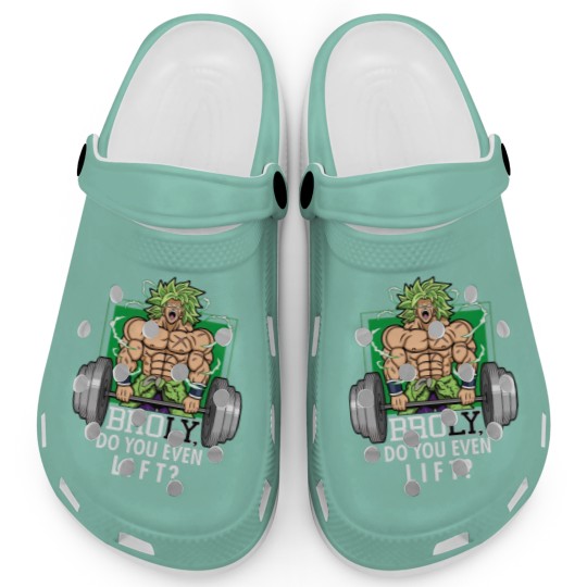 Discover Brolifting Super Saiyan Gym Lifting Broly Anime Workout Clogs