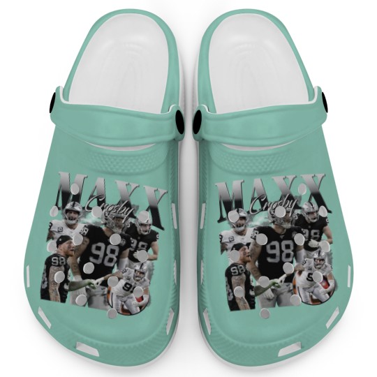 Discover Vintage 90s Graphic Style Maxx Crosby Clogs - Maxx Crosby Football Clogs