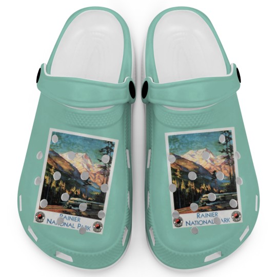 Discover Rainier National Park Old Railway Northern Pacific Clogs