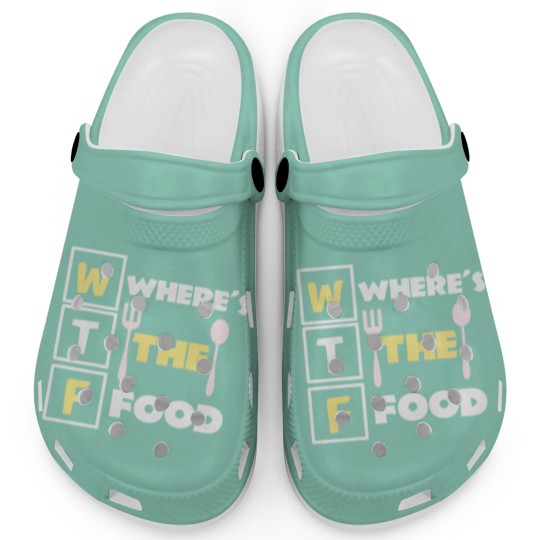 Discover Where's the food funny food pun quote meme Clogs