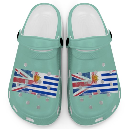 Discover British Uruguayan Half Uruguay Half UK Flag Clogs