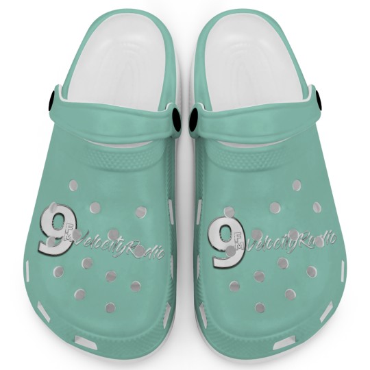 Discover White 9FM Radio Clogs