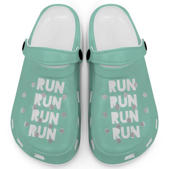 Discover Run Run Run Motivational Clogs
